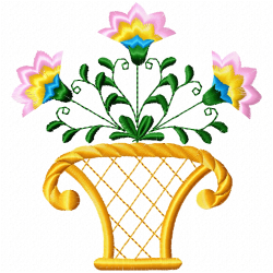 Flowers Embroidery Design 4 Flowers Embroidery Design 4